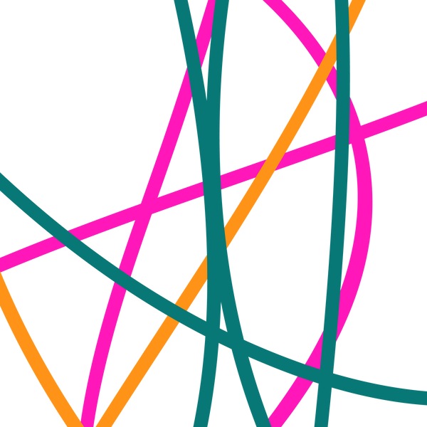 Green pink orange lines background